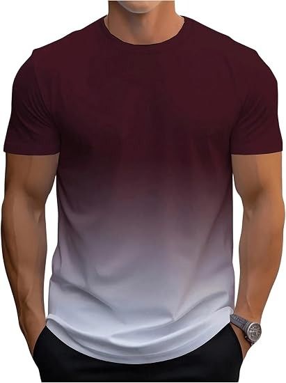 Immagine di Ombre Gradient Short Sleeve T-Shirt 4